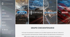 Desktop Screenshot of cincuentenario.com