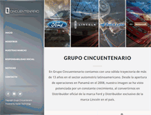 Tablet Screenshot of cincuentenario.com